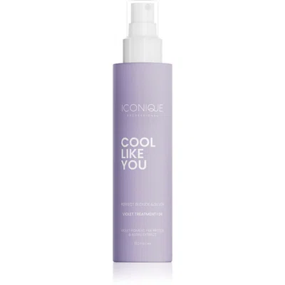 ICONIQUE Professional COOL LIKE YOU Perfect Blonde & Silver Violet bezoplachová péče neutralizující žluté tóny 150 ml