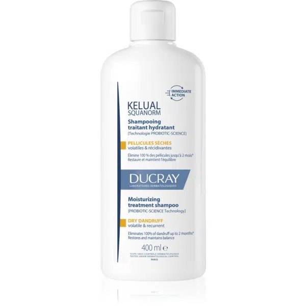 Ducray Kelual Squanorm Moisturizing Treatment Shampoo Dry Dandruff šampon proti suchým lupům 400 ml