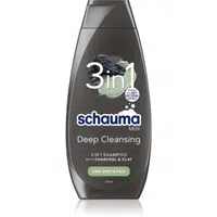 Schwarzkopf Schauma MEN šampon s aktivními složkami uhlí na tvář, tělo a vlasy 400 ml