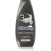 Schwarzkopf Schauma MEN šampon s aktivními složkami uhlí na tvář, tělo a vlasy 400 ml