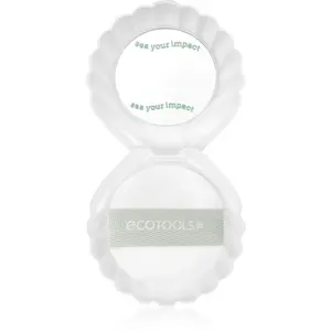 EcoTools Sea Gems Pearl Puff + Case kosmetické zrcátko s labutěnkou 1 ks