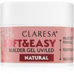 Claresa Soft&Easy Builder Gel podkladový gel na nehty odstín Natural 12 g