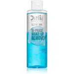 Delia Cosmetics Clean Skin dvoufázový odličovač na obličej a oční okolí 200 ml