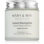 MARY & MAY Lemon Niacinamid hydratační a rozjasňující maska 125 g