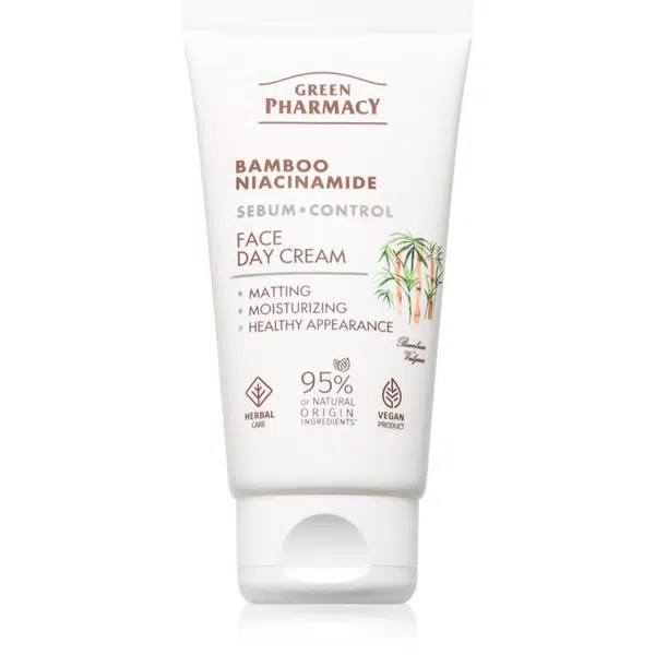 Green Pharmacy Bamboo & Niacinamide Day Face Cream denní pleťový krém 50 ml