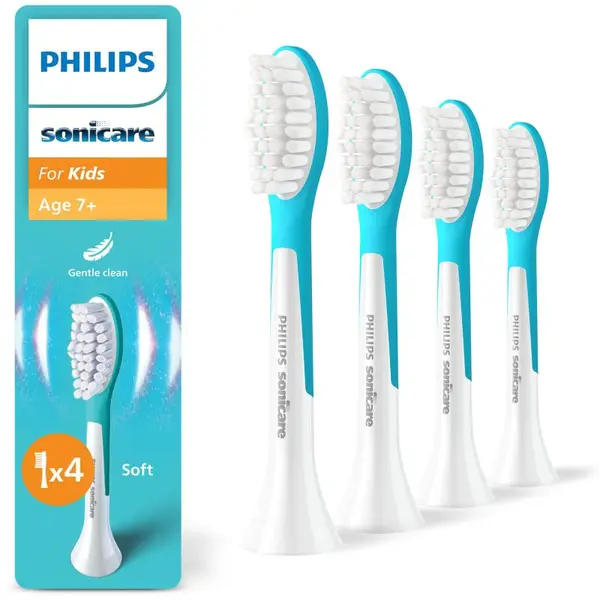 Philips Sonicare For Kids 7+ Standard HX6044/90 náhradní hlavice pro zubní kartáček pro děti 4 ks