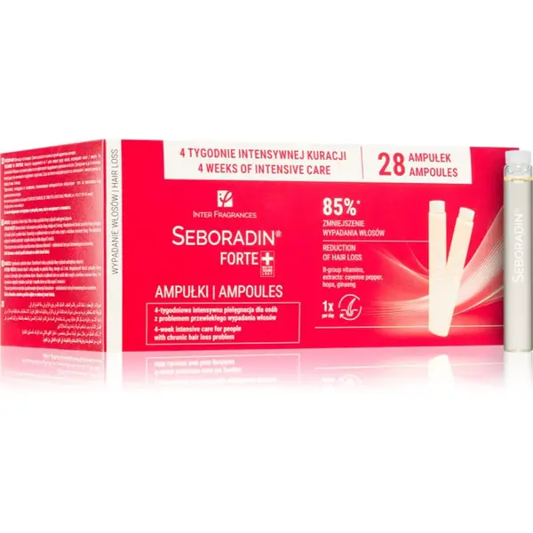 Seboradin Forte Plus ampule proti vypadávání vlasů 28x5.5 ml