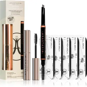 Anastasia Beverly Hills Brow Beginners Kit set na obočí odstín Ebony