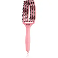Olivia Garden Fingerbrush Boar & Nylon kartáč na vlasy s nylonovými a kančími štětinami Soft Pink 1 ks