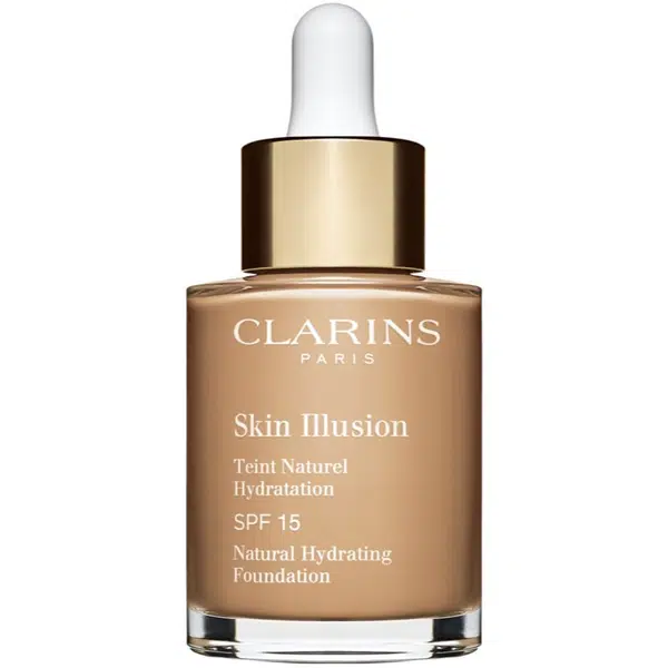 Clarins Skin Illusion Natural Hydrating Foundation rozjasňující hydratační make-up SPF 15 odstín 111N Auburn 30 ml