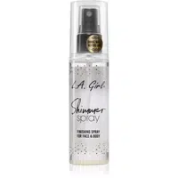 L.A. Girl Cosmetics Shimmer Spray fixační sprej na make-up na obličej a tělo odstín Gold 80 ml