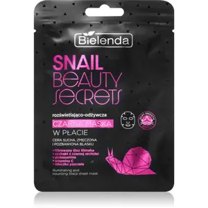 Bielenda Snail Beauty Secrets vyživující plátýnková maska pro unavenou pleť 1 ks