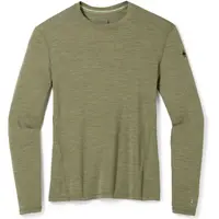 Smartwool M CLASSIC THERMAL MERINO BL CREW BOXED Pánske tričko, khaki, veľkosť