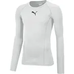Puma LIGA BASELAYER TEE LS JR Chlapčenské tričko, biela, veľkosť