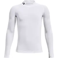 Under Armour HG ARMOUR MOCK Chlapčenské kompresné tričko, biela, veľkosť XS