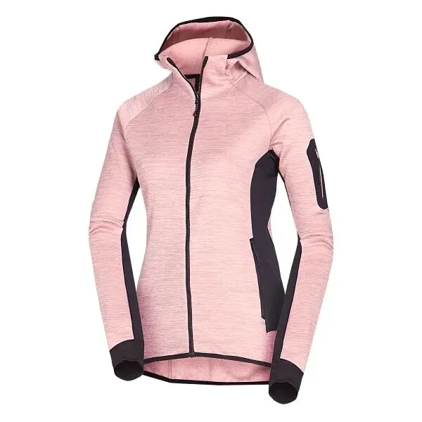 Northfinder COLEEN Dámsky fleecový sveter, ružová, veľkosť