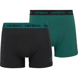 Umbro BOXER SHORT 2 PACK Pánske boxerky, čierna, veľkosť
