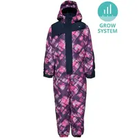 LOAP CUVEN GROW SYSTEM Rastúca detská lyžiarska kombinéza, ružová, veľkosť