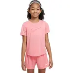 Nike DF ONE SS TOP GX G Dievčenské tričko, ružová, veľkosť