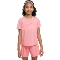 Nike DF ONE SS TOP GX G Dievčenské tričko, ružová, veľkosť