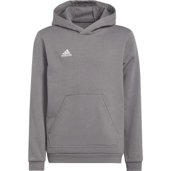adidas ENT22 HOODY Y juniorská futbalová mikina, sivá, veľkosť