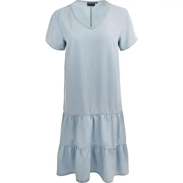 ALPINE PRO VIEMA Dámske šaty, svetlomodrá, veľkosť