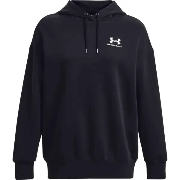 Under Armour ESSENTIAL FLC OS HOODIE Dámska mikina, čierna, veľkosť S