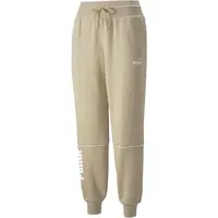 Puma POWER COLORBLOCK PANTS FL BIE Dámske tepláky, béžová, veľkosť
