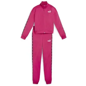 Puma ESSENTIALS TAPE TRICOT SUIT CL G Dievčenská súprava, ružová, veľkosť