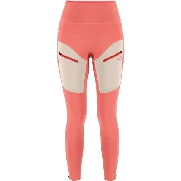 KARI TRAA ANE HIKING TIGHTS Dámske legíny, lososová, veľkosť