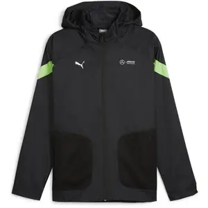 Puma MERCEDES-AMG PETRONAS F1 WOVEN JACKET Pánska bunda, čierna, veľkosť
