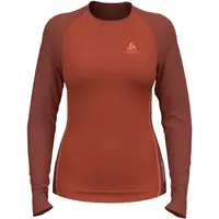 Odlo PERFORMANCE WOOL 150 Dámske termo tričko, červená, veľkosť