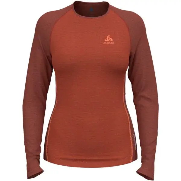 Odlo PERFORMANCE WOOL 150 Dámske termo tričko, červená, veľkosť