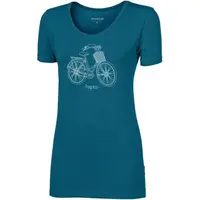 PROGRESS SASA CITYBIKE Dámske bambusové tričko, modrá, veľkosť