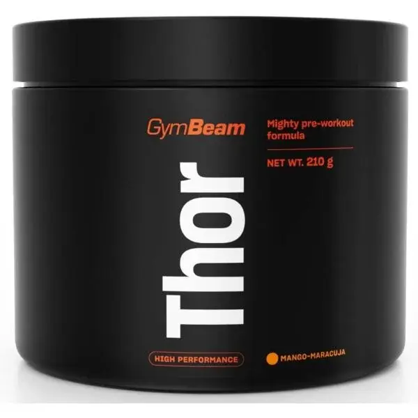 GymBeam THOR 210 G MANGO + MARACUJA Predtréningový stimulant, , veľkosť