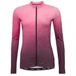 Klimatex JUDITH Dámsky cyklistický dres s dlhým rukávom, ružová, veľkosť