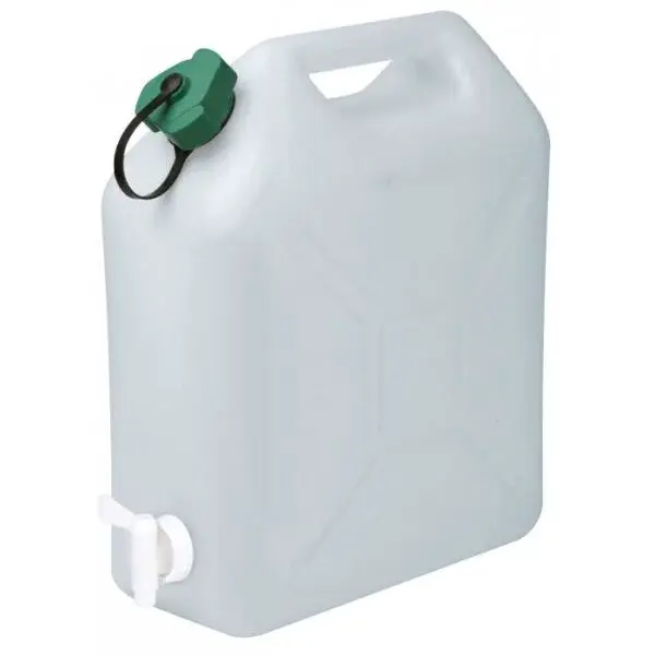 EDA JERRYCAN 10L + TAP Kanister s kohútikom, biela, veľkosť
