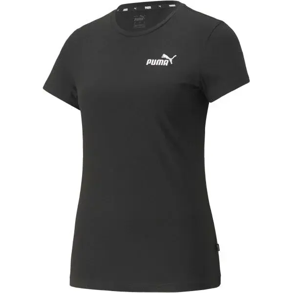 Puma ESS+EMBROIDERY TEE Dámske tričko, čierna, veľkosť