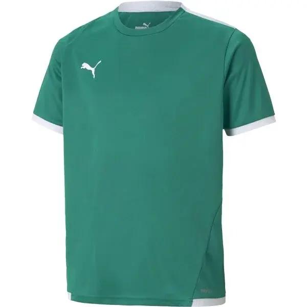 Puma TEAM LIGA JERSEY JR Juniosrské futbalové tričko, zelená, veľkosť