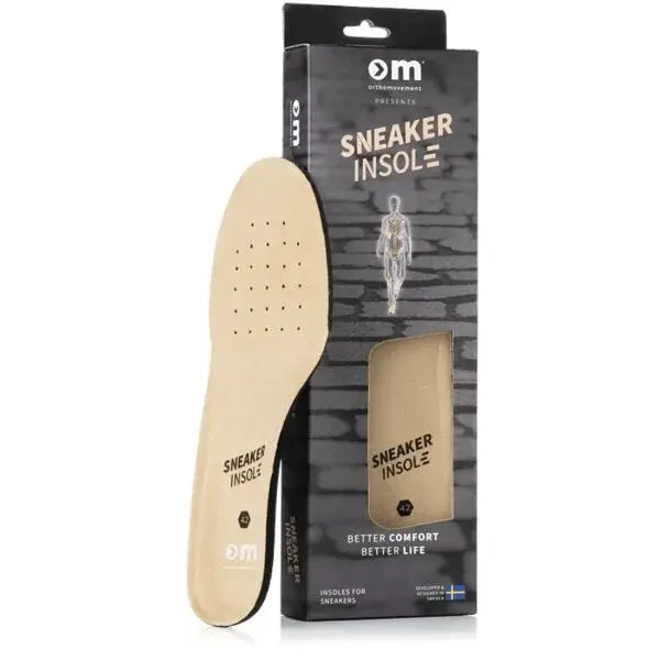 ORTHOMOVEMENT UPGRADE SNEAKER INSOLE Vložky do obuvi, béžová, veľkosť