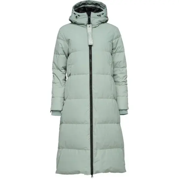 TENSON SHANNA 2.0 DOWN COAT Dámsky páperový kabát, svetlo zelená, veľkosť
