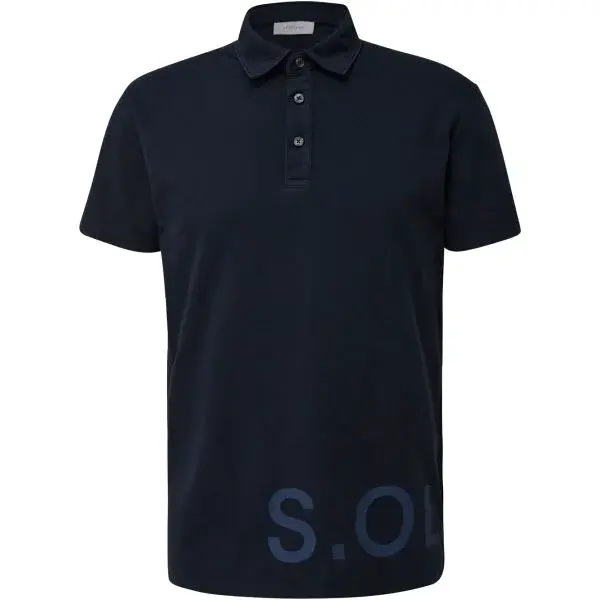 s.Oliver RL POLO SHIRT Pánske polo tričko, tmavo modrá, veľkosť
