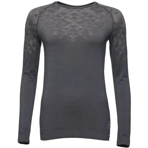 Odlo KINSHIP PERFORMANCE WOOL 200 Dámske termo tričko, tmavo sivá, veľkosť
