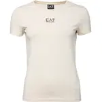 EA7 T-SHIRT Dámske tričko, béžová, veľkosť
