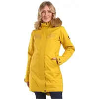KILPI PERU Dámsky zimný kabát, zlatá, veľkosť
