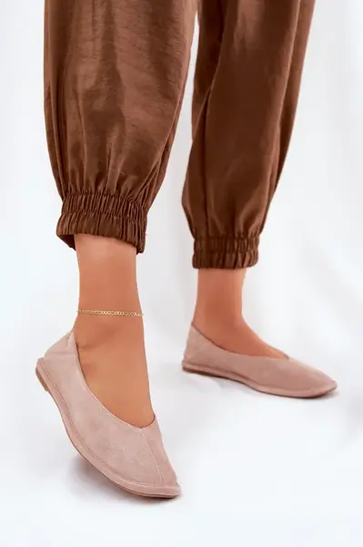 BIG STAR SHOES Semišové Dámské Baletky Big Star