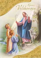 Pohlednice velikonoce 121 E výsek+UV+glitr