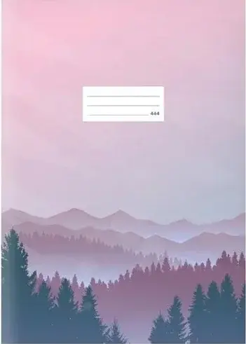 Školní sešit A4 444, linkovaný, stmívání