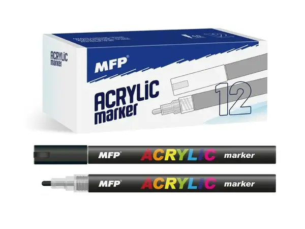 Akrylový popisovač MFP 4mm - černý