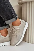 S. BARSKI Kožené Sportovní Boty Na Platformě S Leskem D&A